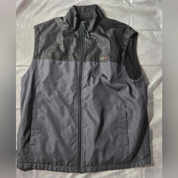 Greg Norman Collection Other - Greg Norman For Tasso Elba Full Zip Microfleece Jacket Vest Black Gray Size M